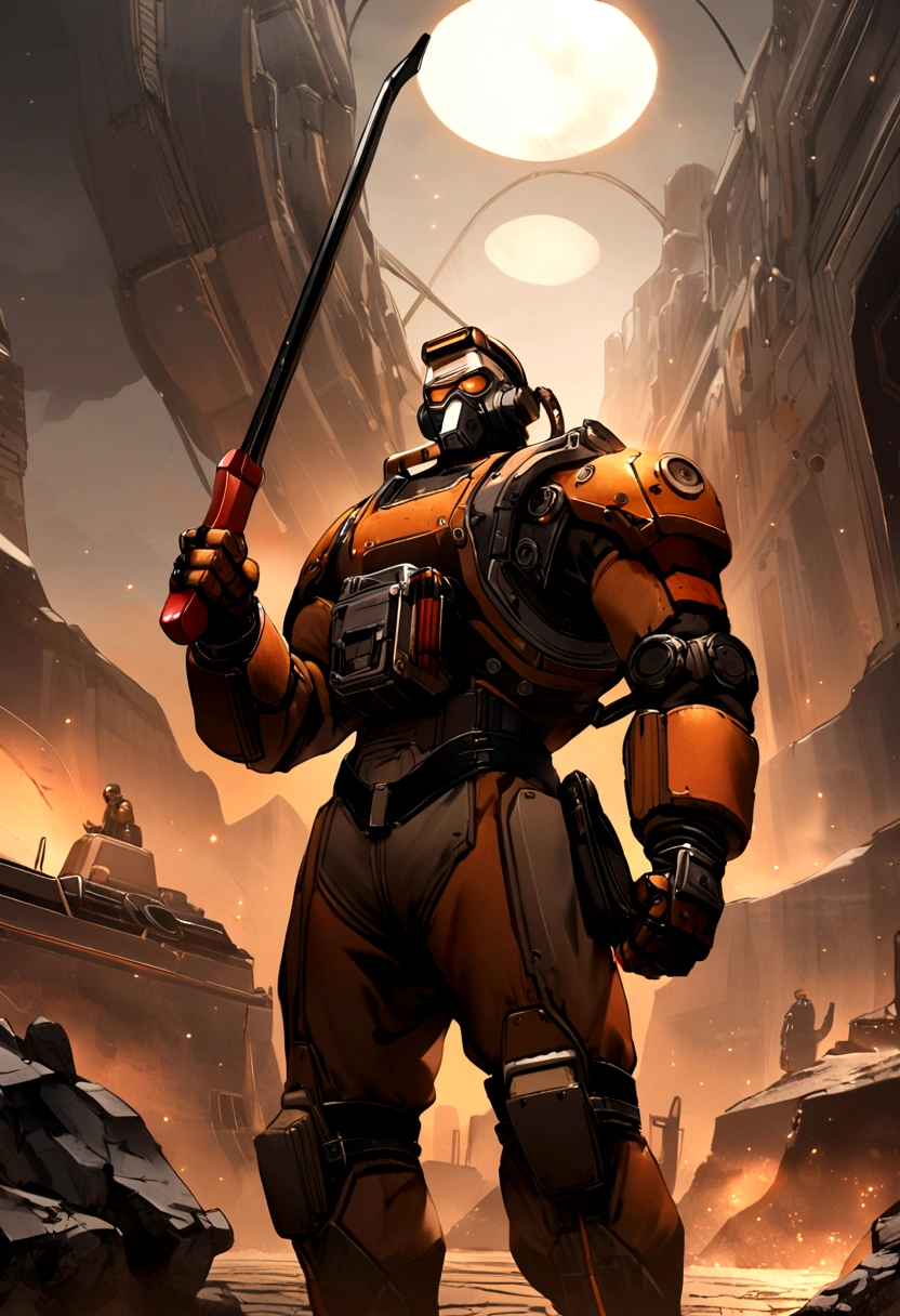 Gordon Freeman at the Citadel with crowbar in hand