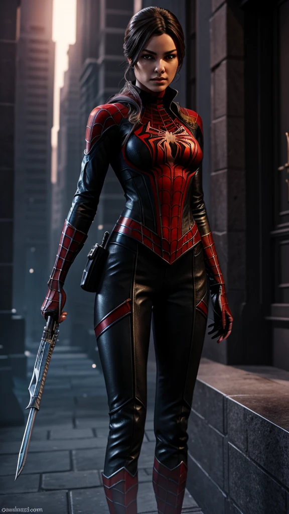 Spider-themed female character," "luxury assassin character," or "Fantasy characters are cool and cool.