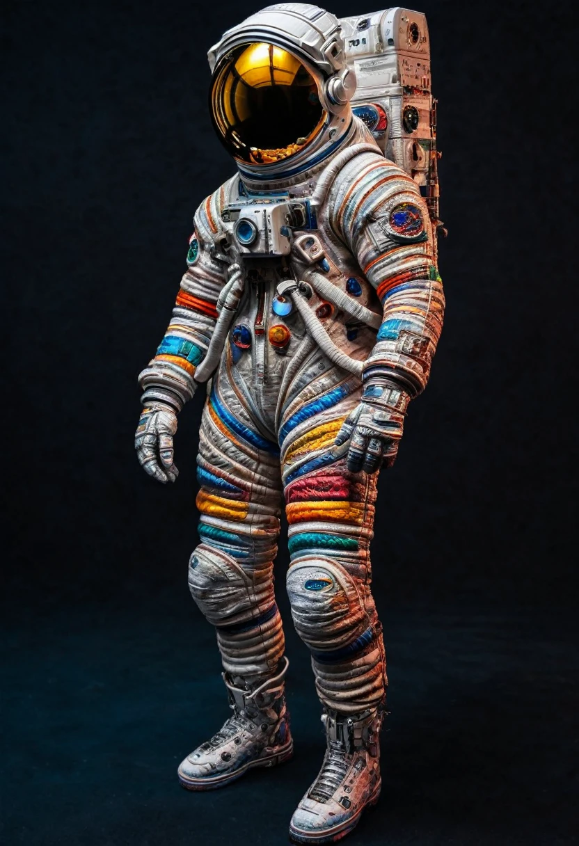 Astronaut, full body, by Studio Ghibli, best quality, masterpiece, very aesthetic, perfect composition, intricate details, ultra-detailed, vivid colors