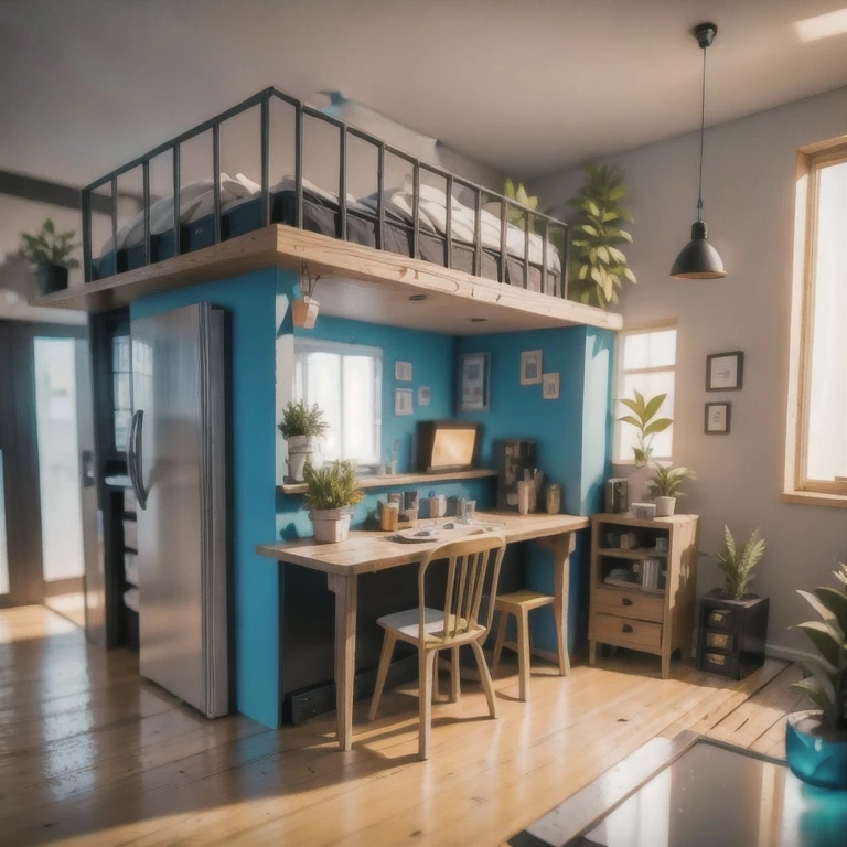 masterpiece, best quality, (extremely detailed CG unity 8 k wallpaper), (best quality), (best illustration), (best shadow), a b surdres, realistic lighting, (Abyss), beautiful detailed glow, art by Peter Mohr
Bacher,there is a sitting at a table in a miniature house, stylized 3d render, 3 d clay render, 3d clay render, daily render, stylized as a 3d render, 3 d illustration, 3d illustration, low poly render, a low poly render, clay render, 3d low poly render, 3 d low poly render