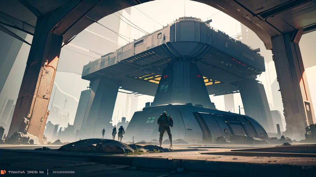 a futuristic abandoned cosmodrome interior, isometric view, large windows, control panels, retro-futuristic technology, abandoned, dust, decay, light shafts, moody lighting, high ceilings, industrial, metallic, (best quality,4k,8k,highres,masterpiece:1.2),ultra-detailed,(realistic,photorealistic,photo-realistic:1.37),intricate details,cinematic,dramatic lighting,muted colors,sci-fi,concept art