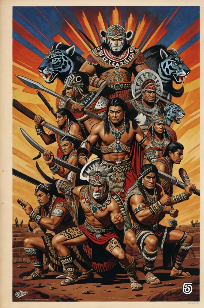 Aztec jaguar warriors 
