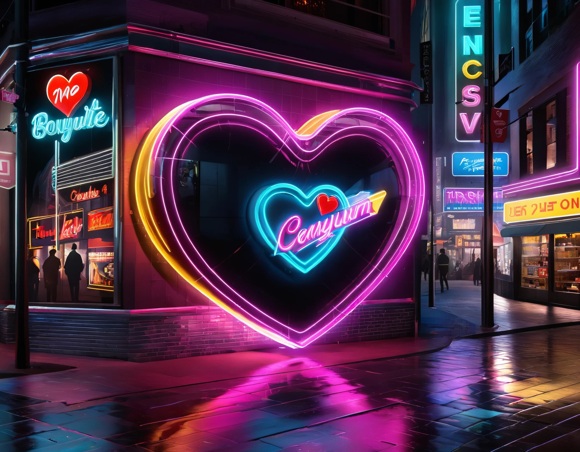 [Neon Heart emoji] Envision a neon-lit cityscape where vibrant signs and symbols beckon towards exclusive content. Each neon sign could represent a different facet of desire, creating a visually striking and alluring scene. Employ realistic rendering techniques to ensure the neon lights emit a seductive glow. Optimize the image for 8K resolution to showcase the vividness and clarity of the neon temptations.