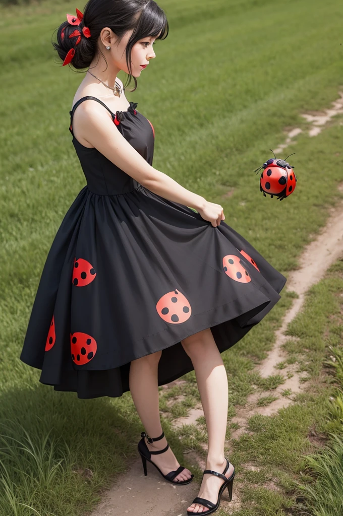 A ladybug in a dress 