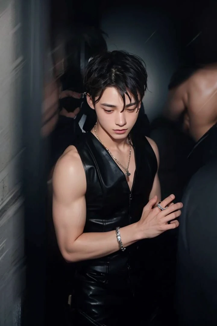 Jungkook 21 years old, defined body. 