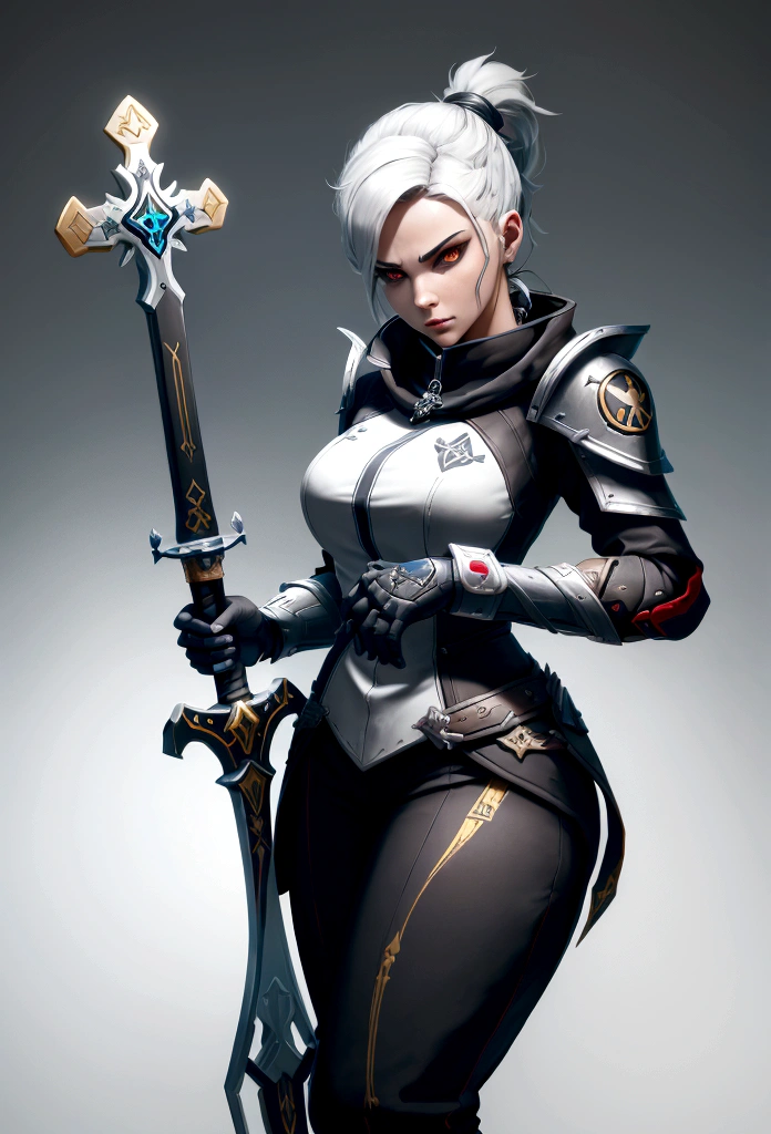 a close up of a sword with a cross on it, Plata badge, logo without text, Blockade Legion, stylized game icon, imperial symbol, game icon feature, ancient symbol behind it, badge, overwatch stay, character icon, infinity glyph, Inspired by Drakenguard, sport logo, Plata, avatar image, dishonored inspired, detailed warframe