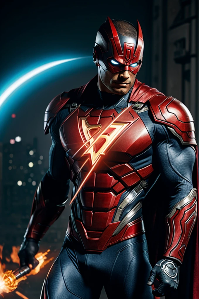 Superheroes like cyborg diablo
