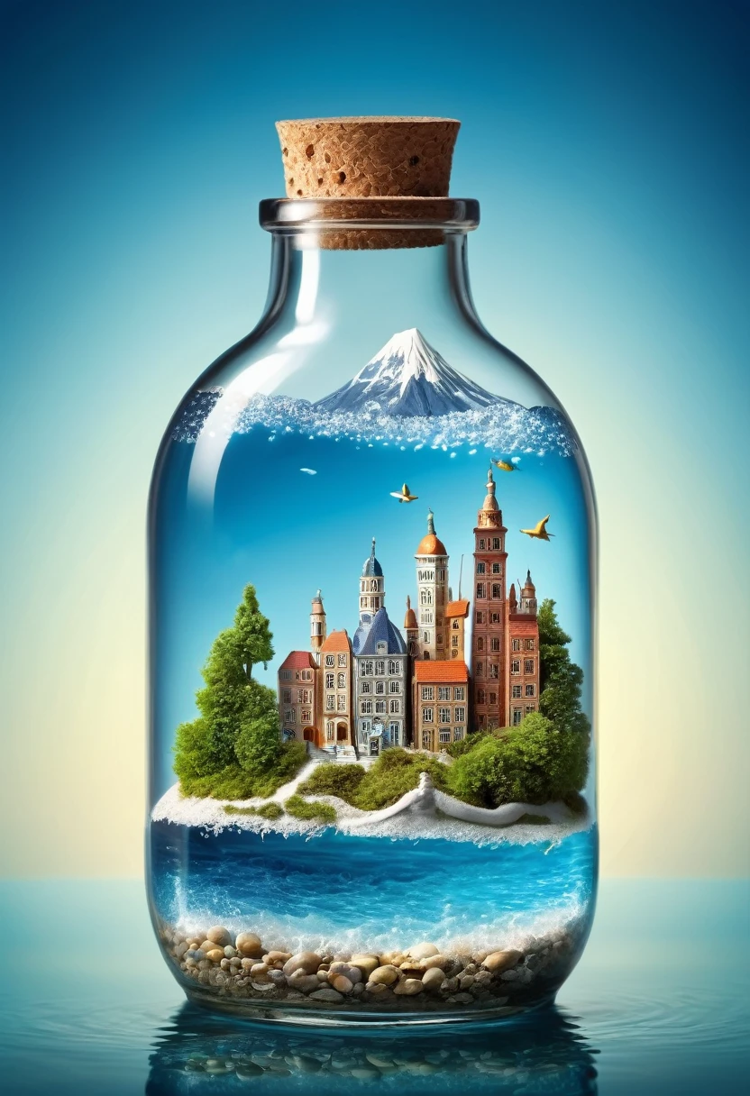 Small World in a Bottle, Fantastic Reality, Detailed Image