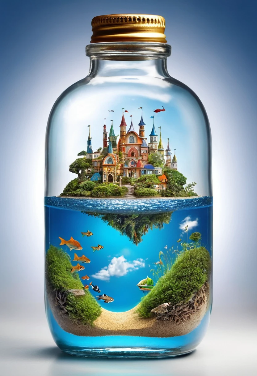 Small World in a Bottle, Fantastic Reality, Detailed Image