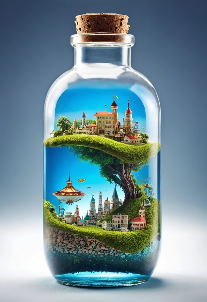 Small World in a Bottle, Fantastic Reality, Detailed Image