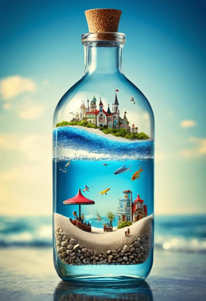 Small World in a Bottle, Fantastic Reality, Detailed Image