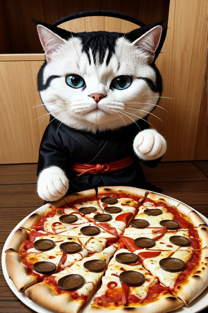 Samurai pizza cat's cartoon 