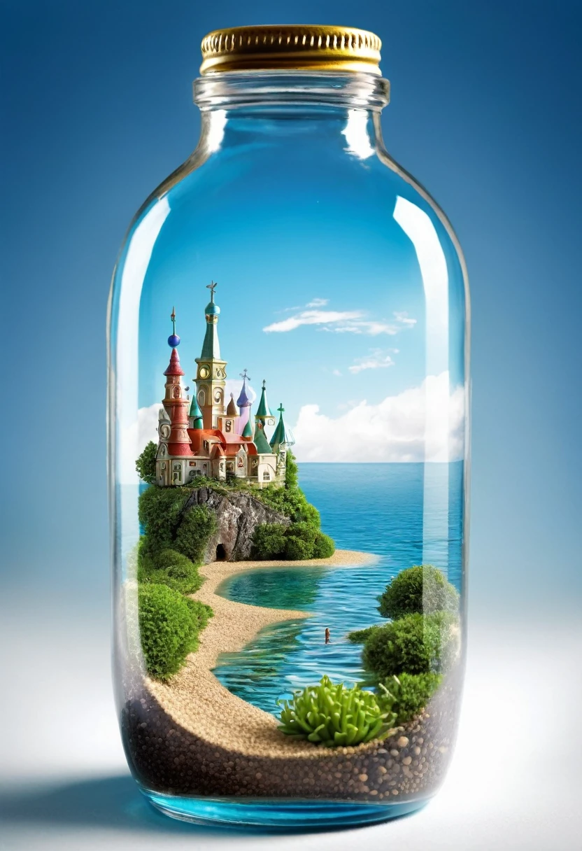 Small World in a Bottle, Fantastic Reality, Detailed Image