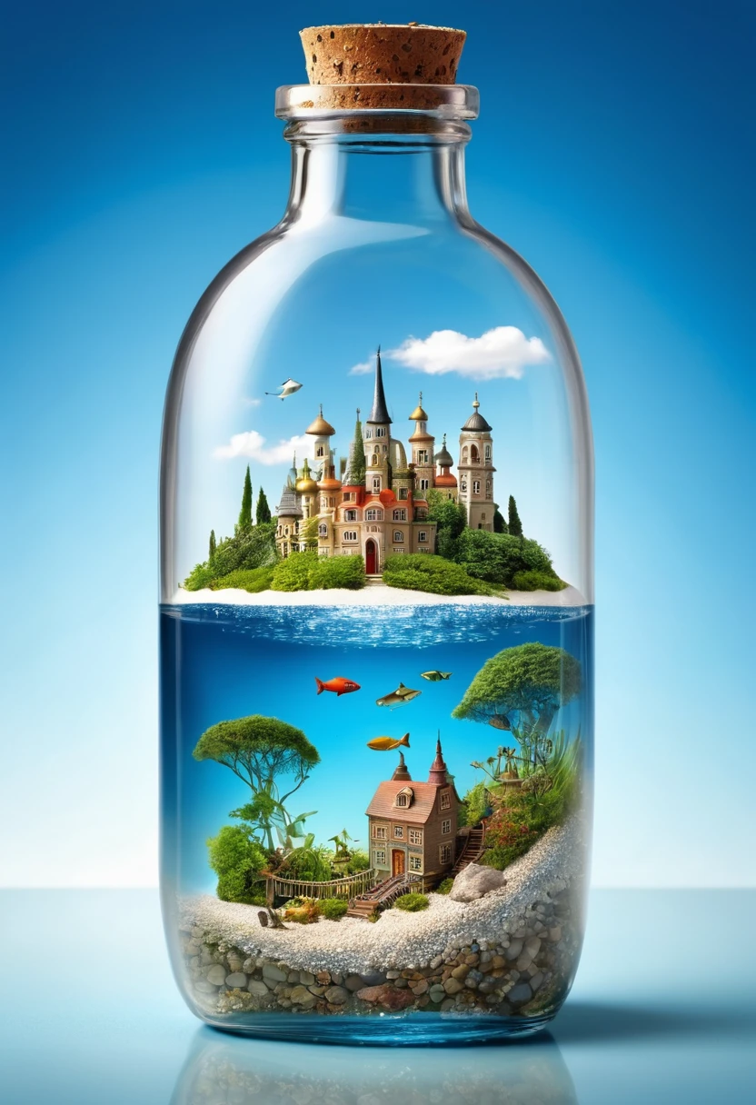 Small World in a Bottle, Fantastic Reality, Detailed Image