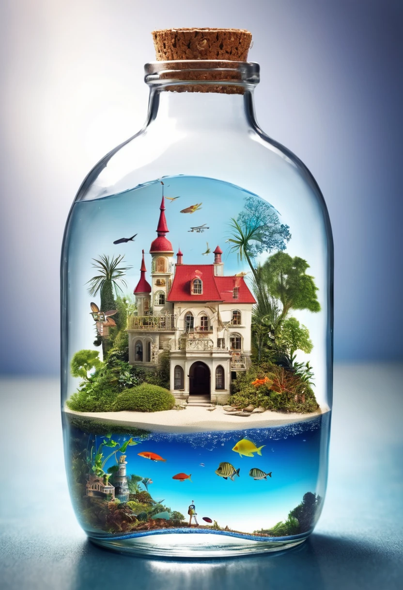 Small World in a Bottle, Fantastic Reality, Detailed Image