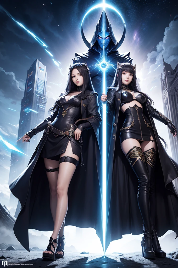 Create an image for a fictional future supreme god for an RPG game and for a future anime