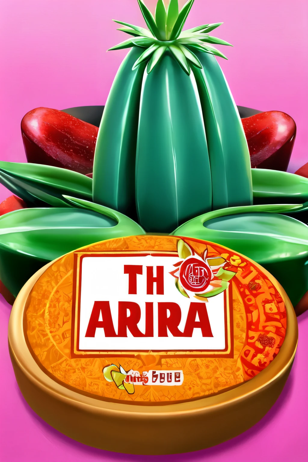 ((Best Quality)),create a logo that is entertaining to look at , let it be a soap made from aloe vera