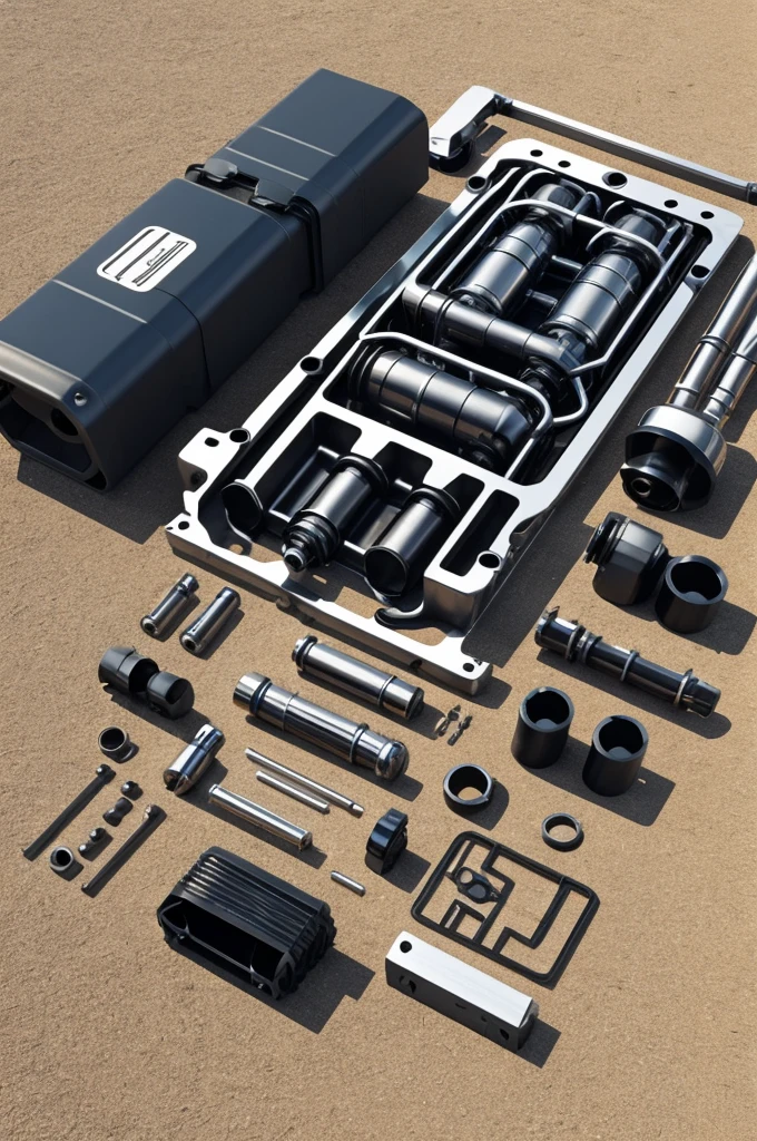 Direct injection system with its parts