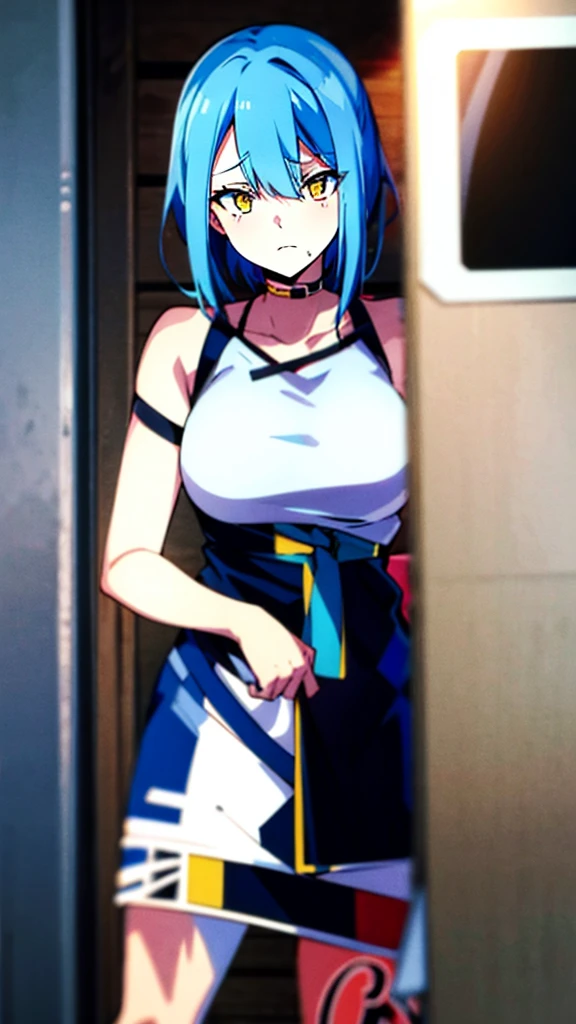 24 yers old
anime girl with blue hair and yellow eyes(3a43477a48)
