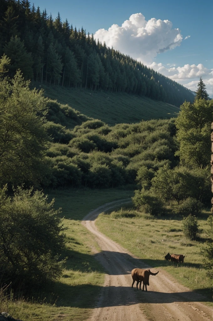 Photo dun monde pour un rp de survie ou il ya des animaux fantastique 