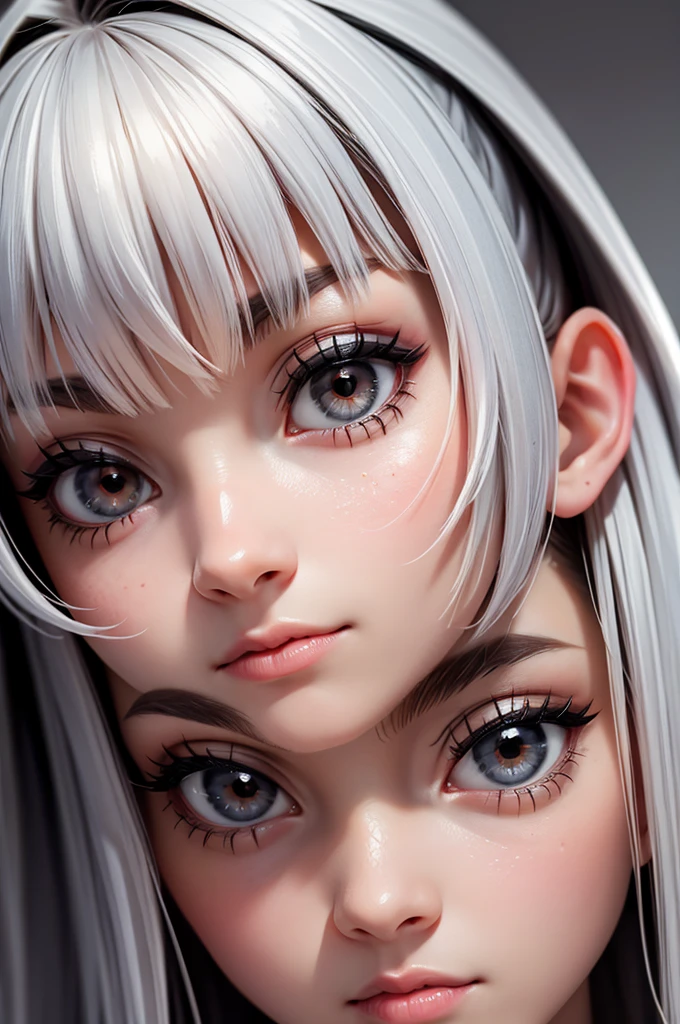 Facial Focus, portraite, bright black eyes, Woman's style, A girl, asymmetrical bangss, bangss, Bblack hair, braid, Good, camera look, ssmile, natta, citys, Bob Hair, Abdomen, Red lips, chemise, standing alone, standing, braid, trunk, Underwear, pink Underwear, Perfect body line, comely kubire, comely, naughty face