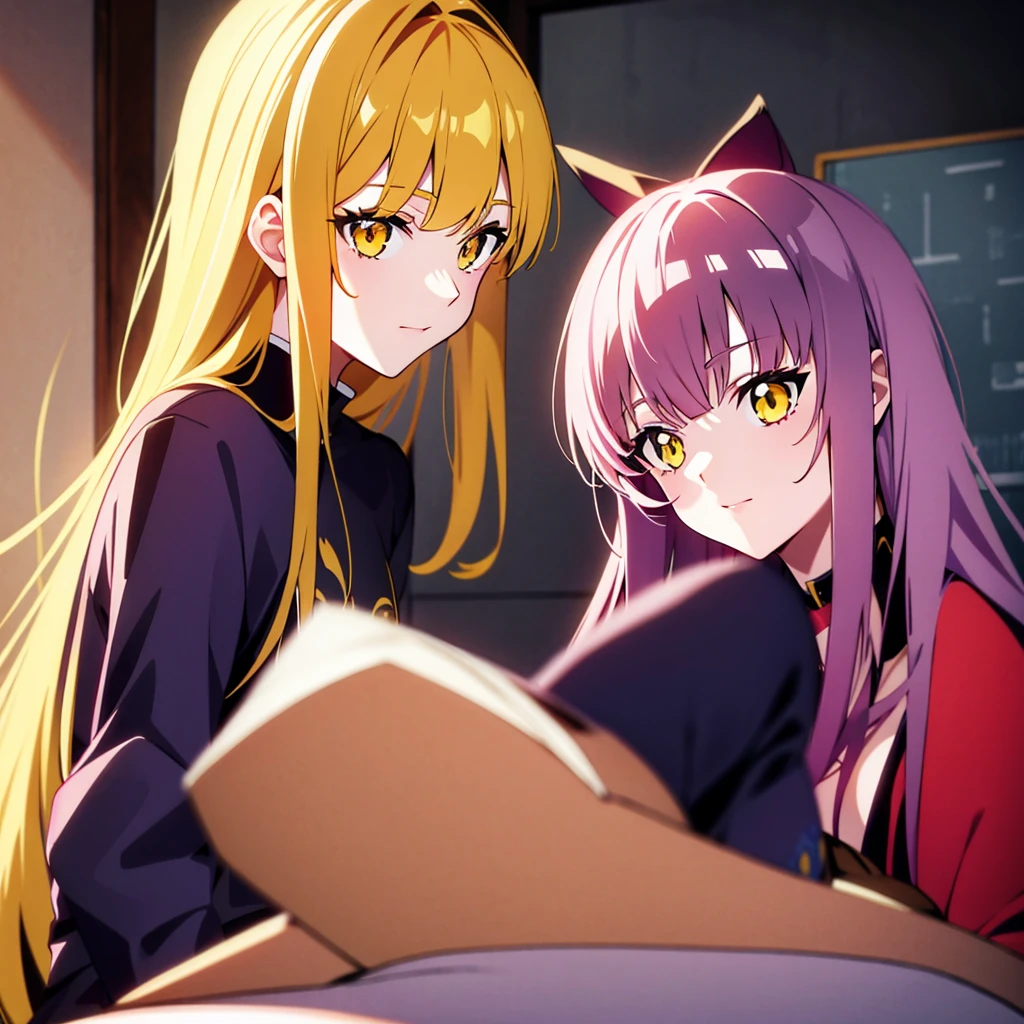 24 yers old anime girl withehair and yellow eyes(3a43477a48)