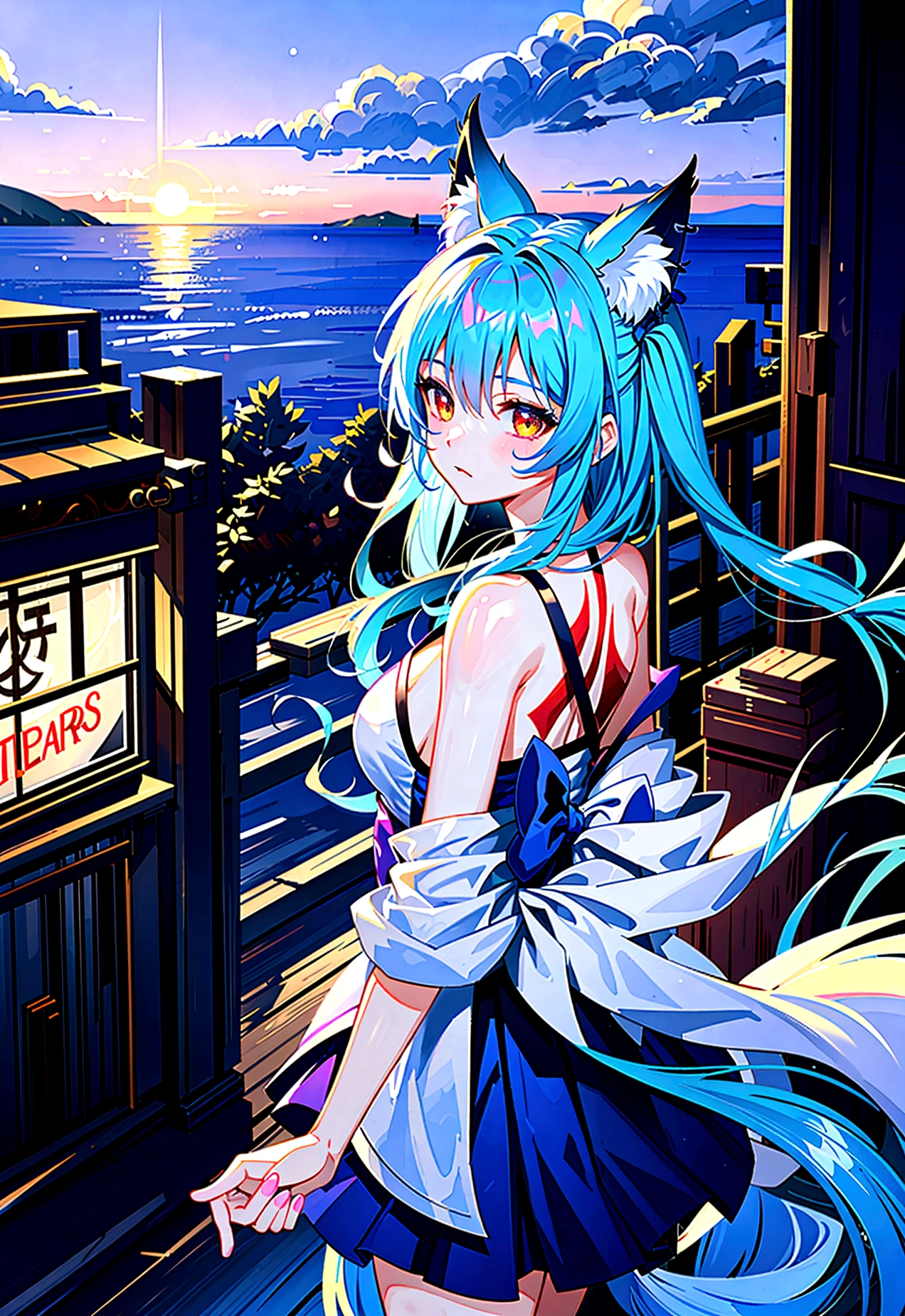 fox Light blue hair beast girl indigo fur fox beast girl fox Light blue hair fox Light blue hair beast girl indigo fur fox beast girl beast girl indigo fur fox beast girl Sesshomaru, Yellow eyes, Anime, Perfect face, Perfect Lighting, Outdoors, Warm colors, Dark purple sky, Autumn sunset, \(inuyasha\), Bearing Claw, Ready to fightPerfect Lighting, Outdoors, Warm colors, Dark purple sky, Autumn sunset, fox Light blue hair beast girl indigo fur fox beast girl