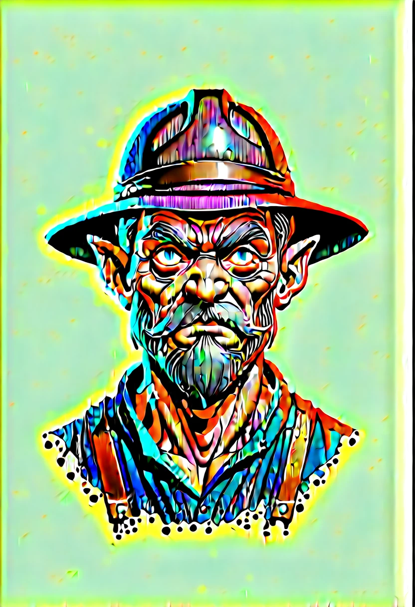 Faded Headshot, faded bottom, faded edges ,score_9,score_8_up,score_7_up,score_6_up,score_5_up, Create a close-up illustration of a Robust and large vampire, miner's helmet covering his eyes, fat man, fat, fat and big, robust body and big, mute, kind and lost look, earthy and dirty, pale almost gray skin, gray-skinned vampire, elongated ears, nosferatu, dressed as a miner, carries a typewriter around his neck. watercolor style, cartoon, digital illustration, disney, centered, looking at the camera, approaching perfection, dynamic, moonlight, highly detailed, watercolor painting, artstation, concept art, smooth, sharp focus, illustration
