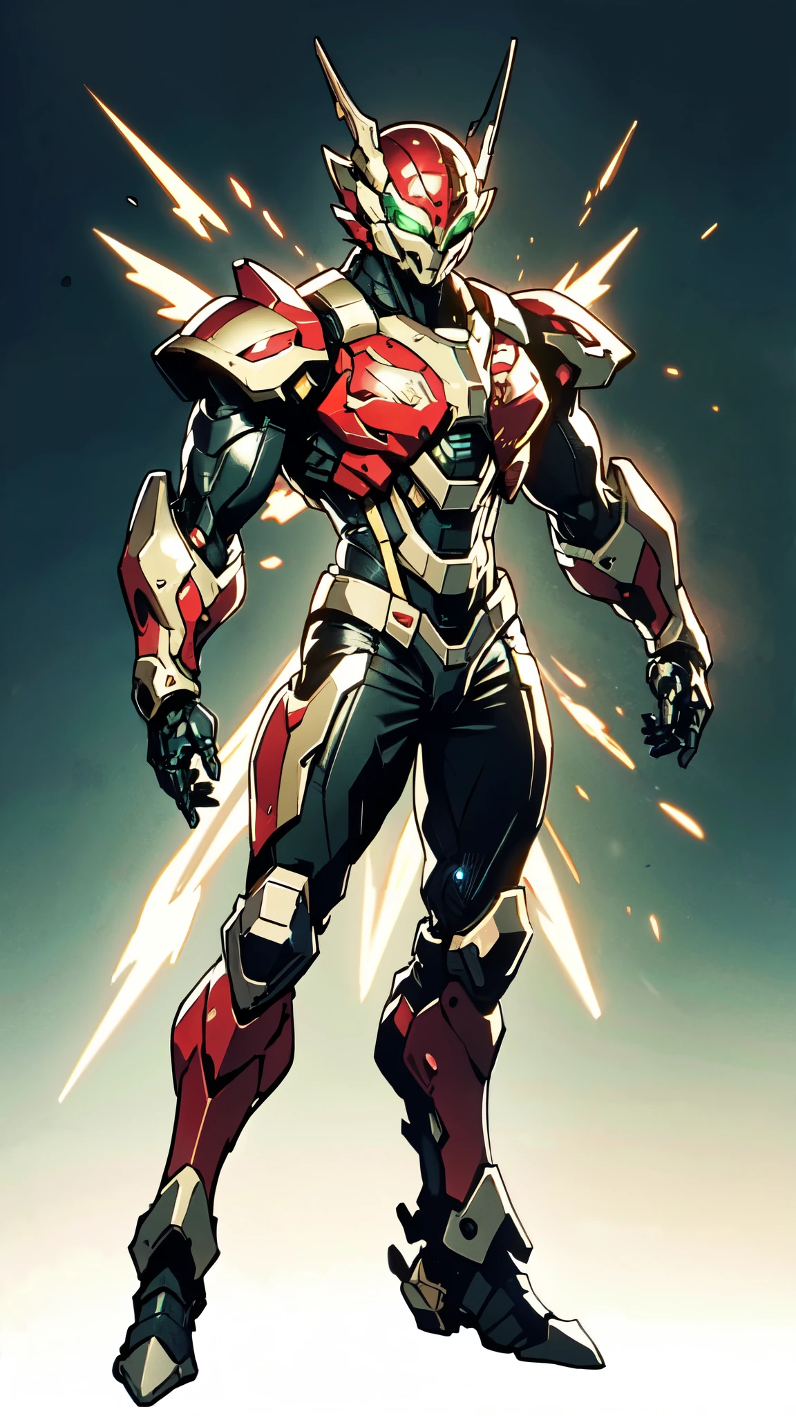 A man wearing a full-face helmet, a fantasy-style biotech armored combat suit, green eyes, (a composite layered chest armor), fully enclosed shoulder guards, matching arm and leg guards, the belt is adorned with dragon claw grasping orbs, (the color scheme is primarily black with red accents), the design balances heavy with agility, a high-tech bio-mecha armor, (Armor Concept Inspired by Dragons, stand on the top of a skyscraper in a futuristic sci-fi city), this character embodies a finely crafted fantasy-surreal style armored hero in anime style, exquisite and mature manga art style, (element, plasma, energy, the armor glows), ((male:1.5)), metallic, real texture material, dramatic, high definition, best quality, highres, ultra-detailed, ultra-fine painting, extremely delicate, professional, perfect body proportions, golden ratio, anatomically correct, symmetrical face, extremely detailed eyes and face, high quality eyes, creativity, RAW photo, UHD, 32k, Natural light, cinematic lighting, masterpiece-anatomy-perfect, masterpiece:1.5