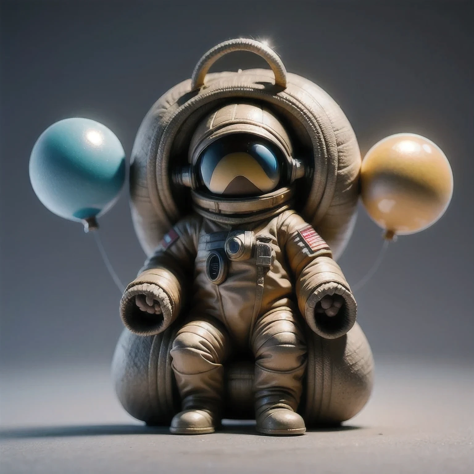 （（astronaut））Light space station balloons background