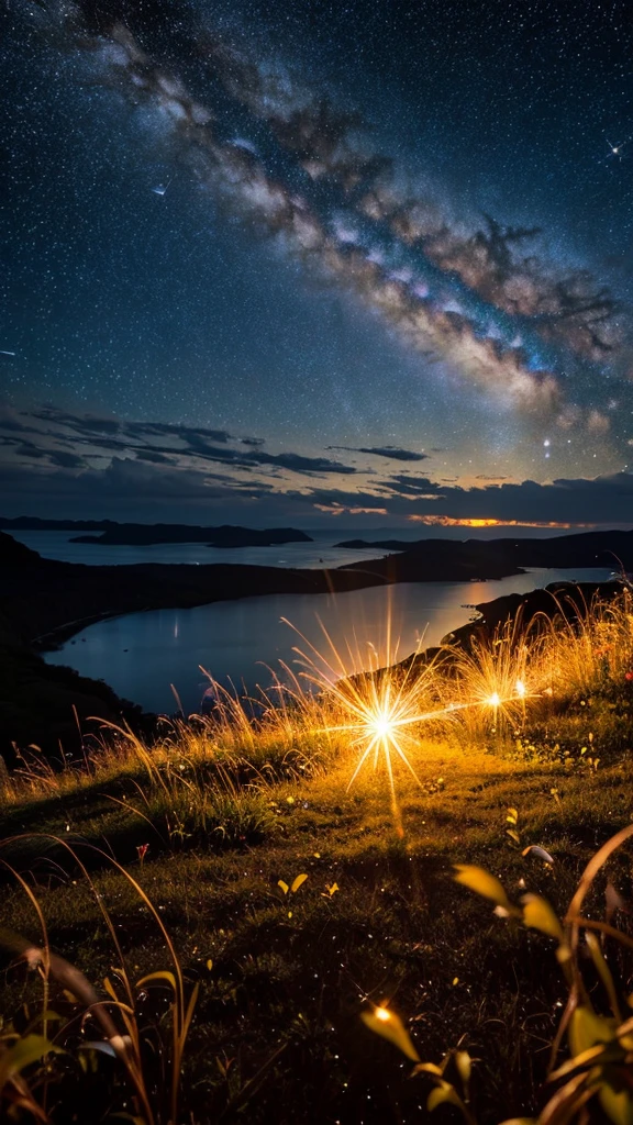 A breathtaking view under the stars, A place where countless dreams sparkle. Meanwhile, one heart, symbolized as a bright star, Continue to shine with the light of hope.