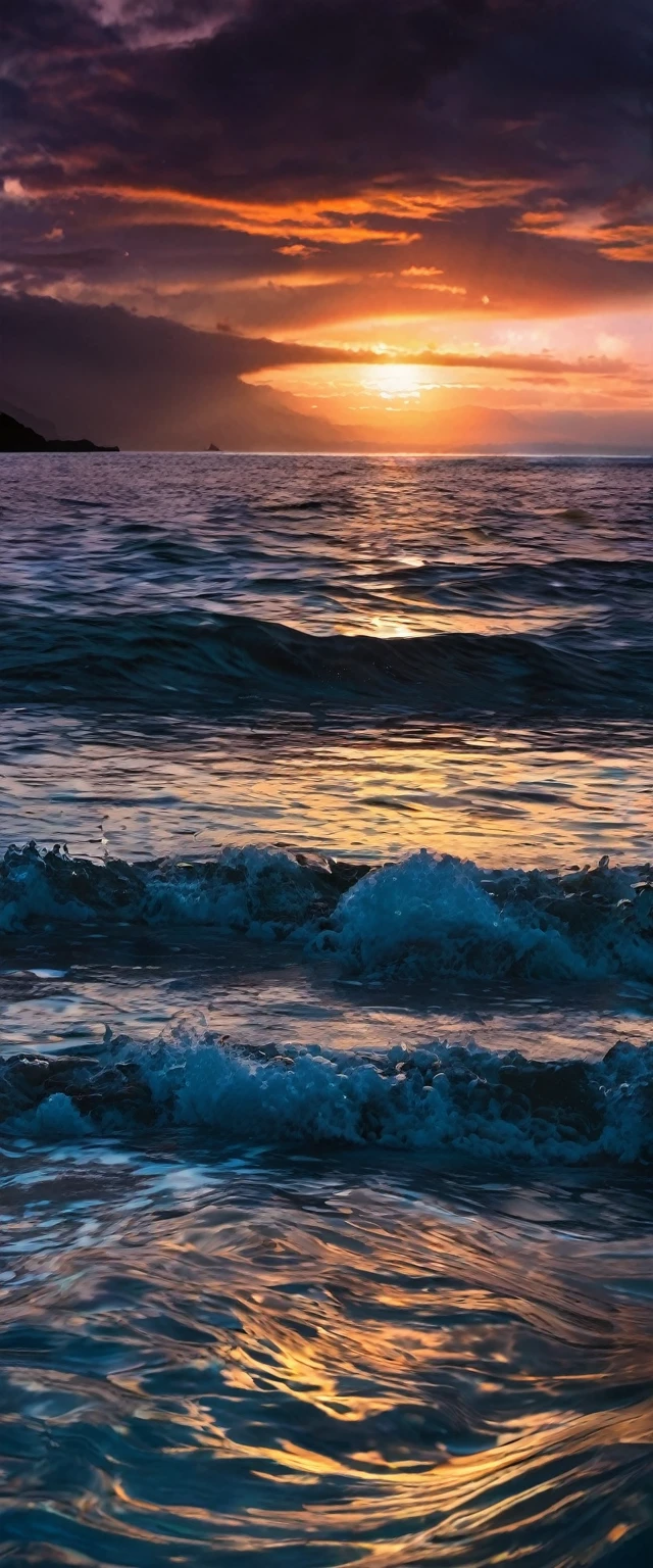 water, Ocean, Dark Sky, sunset, Milky Way