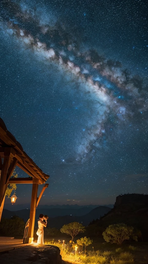 A breathtaking view under the stars, A place where countless dreams sparkle. Meanwhile, one heart, symbolized as a bright star, Continue to shine with the light of hope.