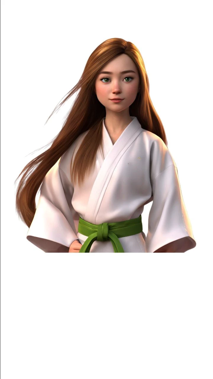 Complete cloves with white karate kimono pants