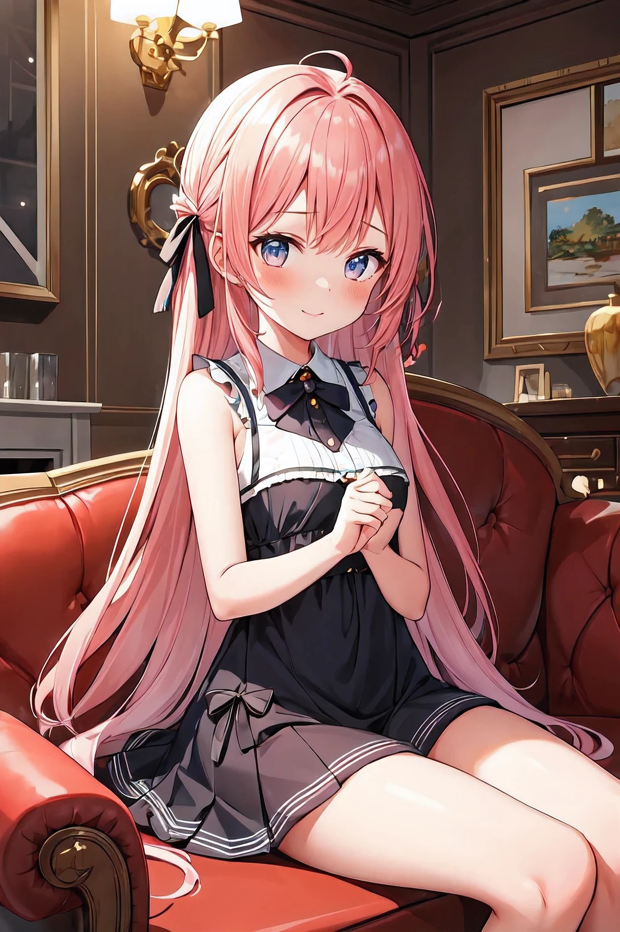 1girl , living room ,dress