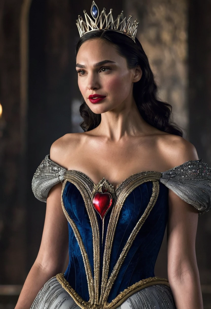 the beautiful Gal Gadot as Snow White's evil queen 
