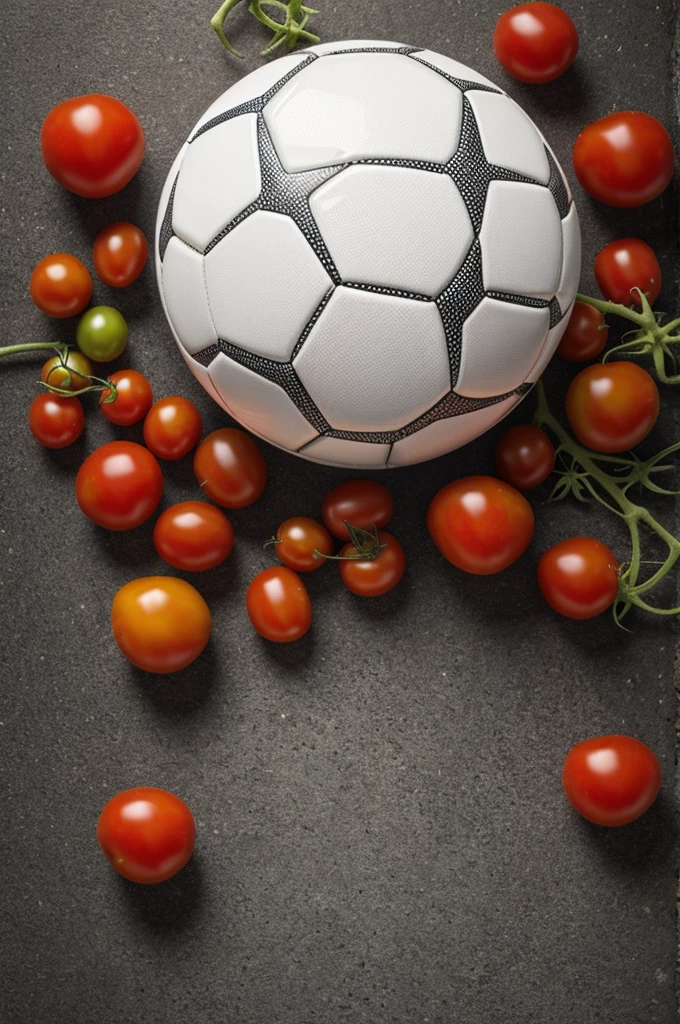 Soccer logo with tomatoes