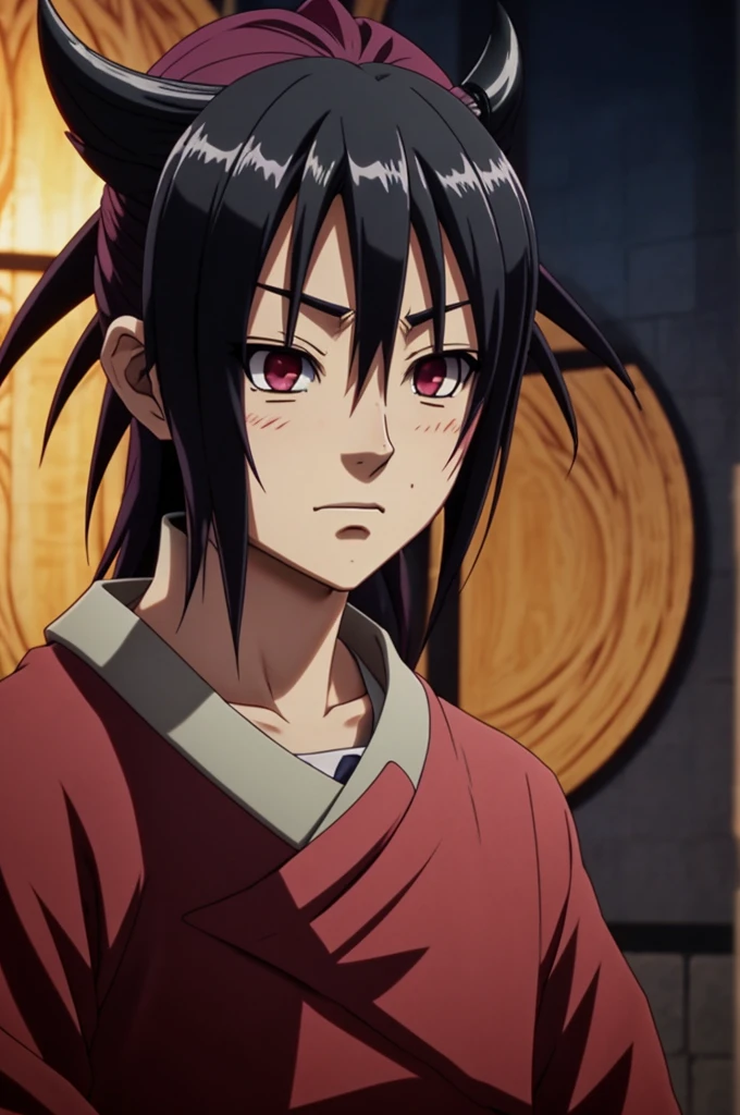 Screenshot ,anime Demon Slayer,tanjiro kamado blushing