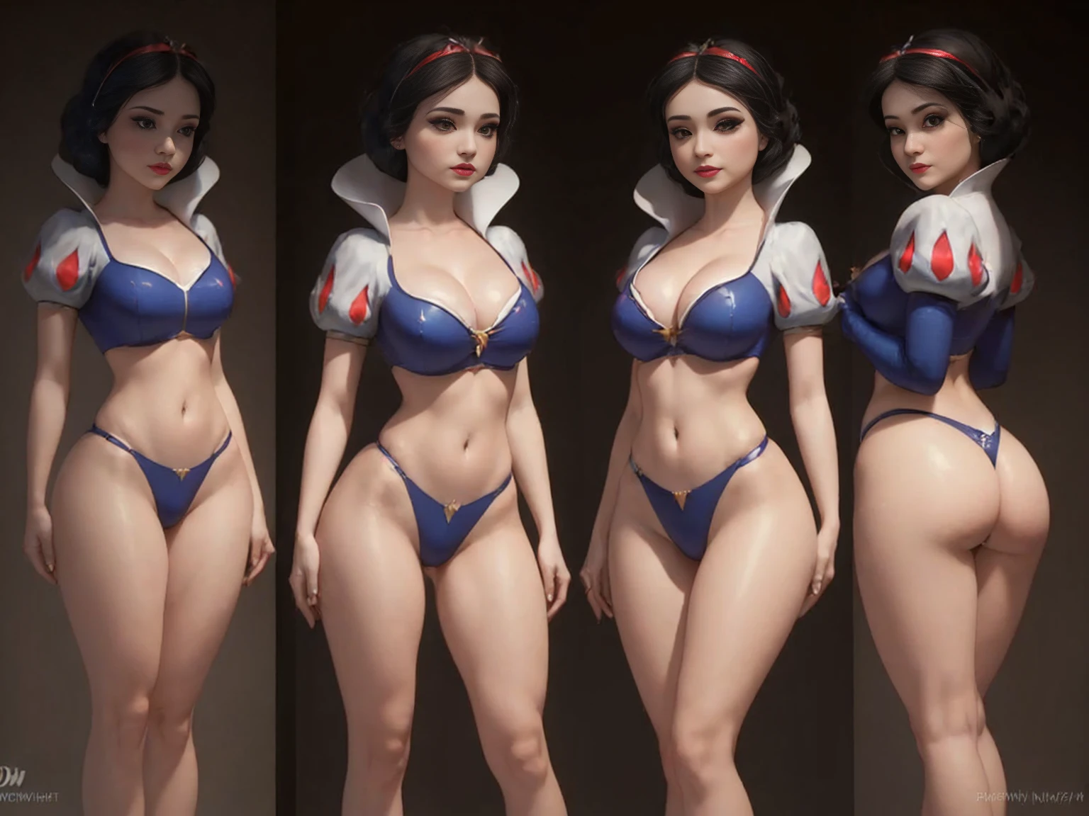 (((snow white)))8k,group((from snow white))((clothed covered body))(((Amazing tits)))hot, beautiful,((Hornie)),(((wear tight clothing )))((she has perfect tits)))8k, hyperrealistic everything like an unreal engine ray tracing render ((hyperrealistic human style)),(((Empty dark background))). hyperrealistic everything like an unreal engine ray tracing render estilo humano realista ,(((Empty dark background)))., Softly lit, Intimate exquisite detail, sharp focus, intricately detailed, rewarded photography, small-catchlight, low contrast, high sharpness, facial-symmetry, depth of field, cinematic background, Unreal Engine Rendering, central image, dream-like, Softly lit, intimate, imagen de whole body ,whole body,((busty)),((shapely legs)) perfect ass ecchi, hdri