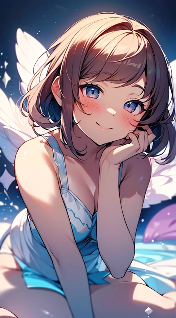 (best quality, 8k, high res, masterpiece:1.2, ultra-detailed, realistic, photorealistic, photo-realistic:1.37), smooth skin, extreme beauty, colorful background, vibrant colors, glowing light, dreamy atmosphere, natural beauty, captivating gaze, delicate features, flawless complexion, long flowing hair, graceful pose, enchanting smile, ethereal essence, young-looking girl, full body, attractive skin, attractive body, warm and adorable smile, flirty eyes, soft and cute blush, short and smooth hair, adorable and gorgeous young girl, chubby-looking girl, sweet and cute-looking girl, ultra-detailed facial expressions, detailed face