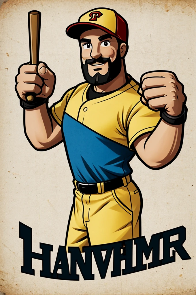 Logo for my hardware store.
I want it to be an animated hammer, that has hands, in the right hand have a baseball and in the left hand the index finger pointing down, it surprises me