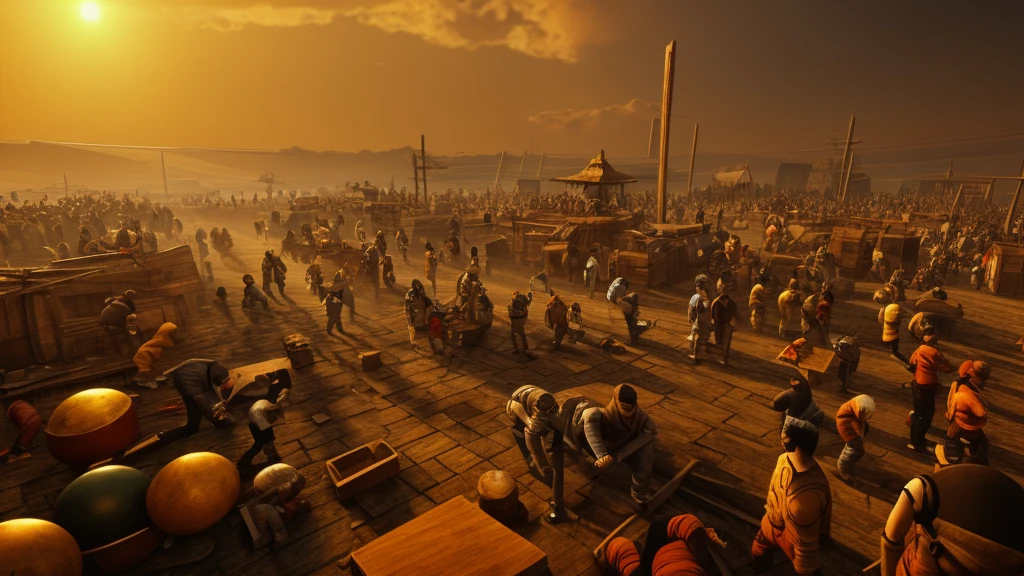 Image of a chaotic scene