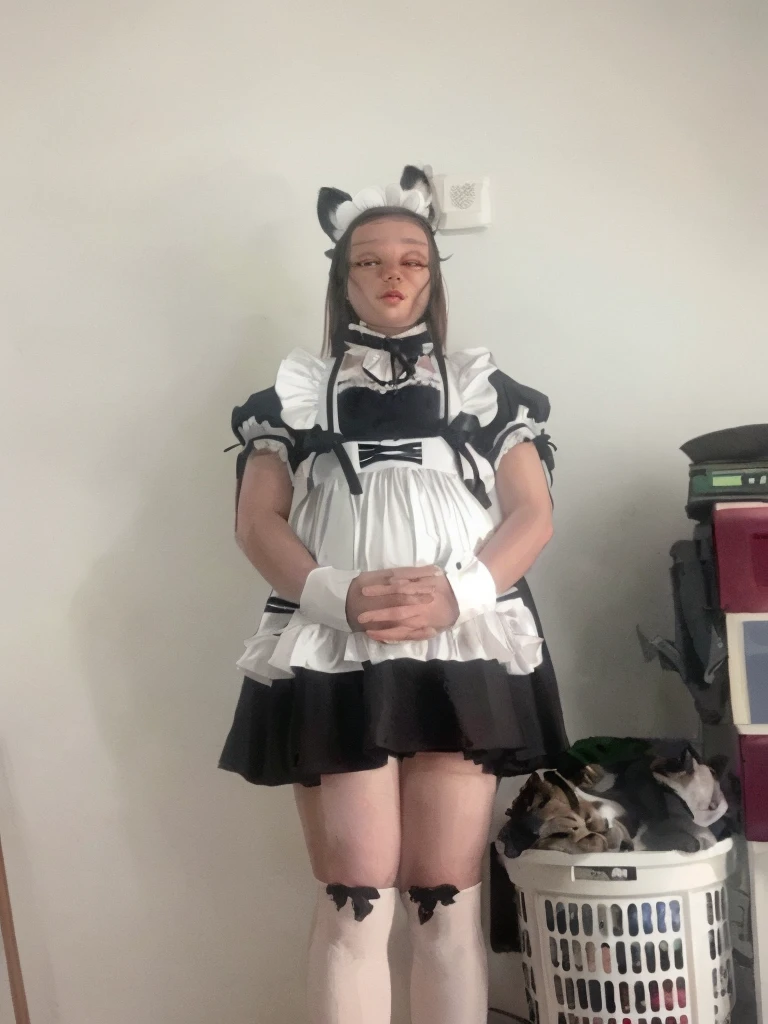 16k, HD, Professional, Highly Detailed, ((Masterpiece: 0.3)), (((High Quality))), Ultra-detailed face, Highly Detailed Lips, Detailed Eyes, full body, cat girl maid