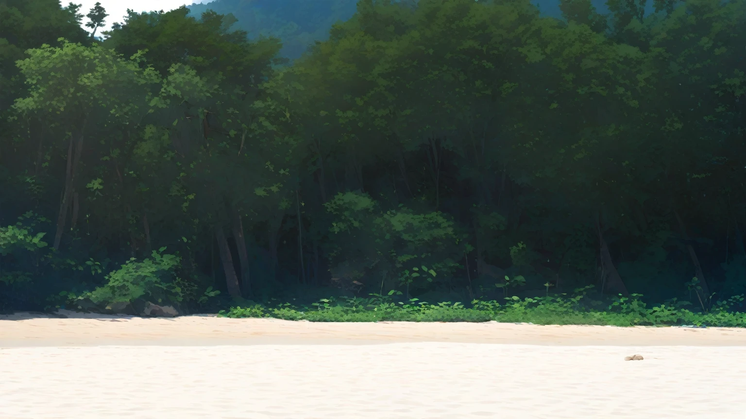 beach, Background tree々