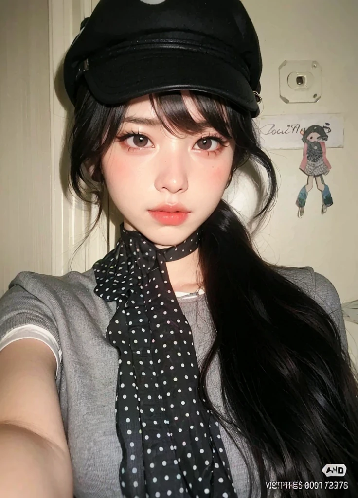 ridiculous, 1 girl, starry eyes, blush, (reality:1.5), (masterpiece, extremely detailed CG Unity 8k wallpaper, best quality, high resolution: 1.2), (ultra_detailed, UHD:1.2), (pixels:1.erfect lighting, unique, (beautiful girl:1.2), looking at the audience, unreal engine, side light, perfect face, detailed face, beautiful eyes, pretty face, (bright skin: 1.3), idol, ulzzang-6500-v1.1, soft smile, upper body, (crimson hair), ( background), ((dark background)), (depth of field), close-up, selfie