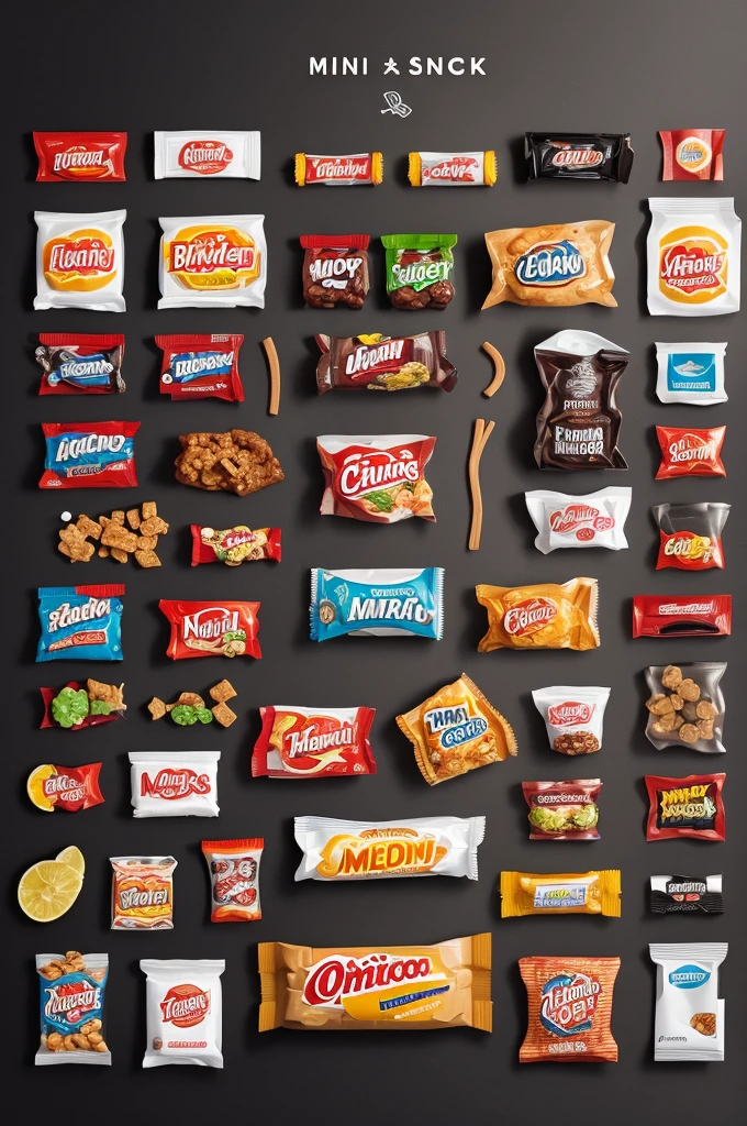 Create a logo for a company that sells mini snacks