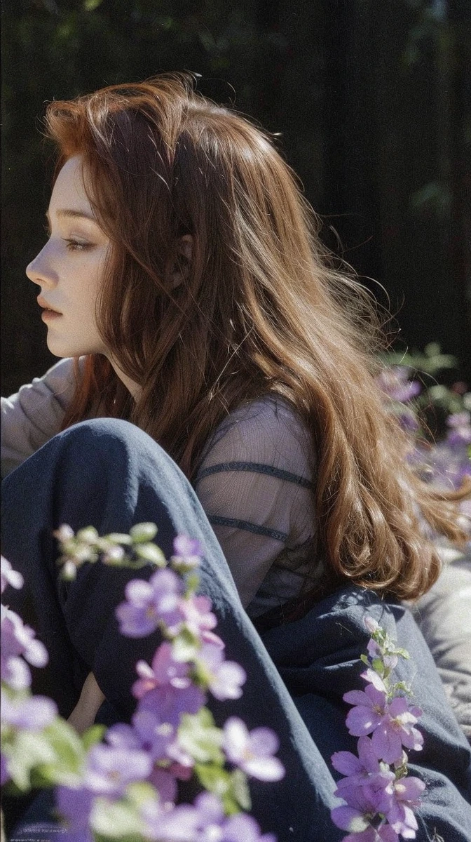 Redhead with pale braids eclipse