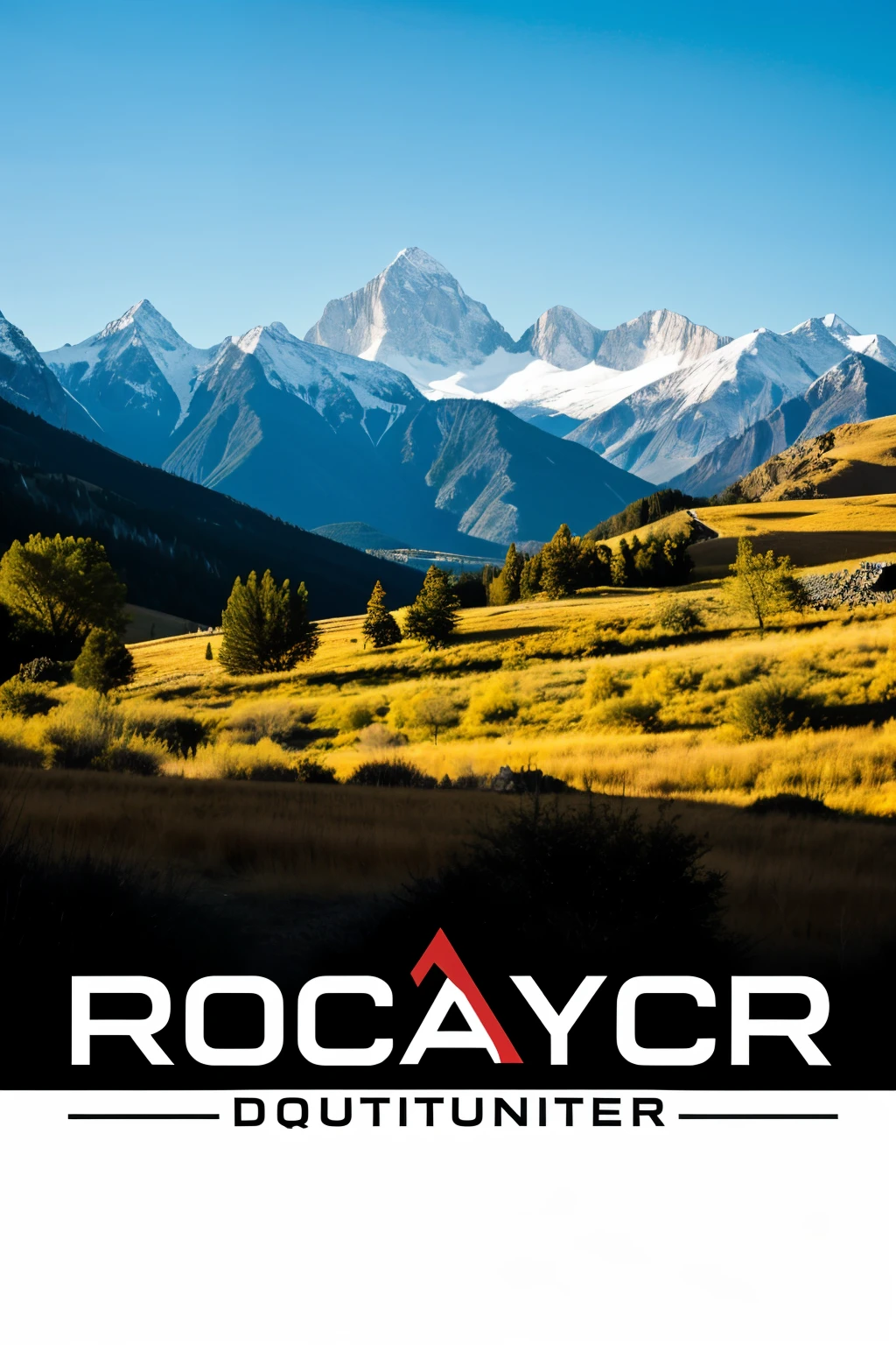 a logo with mountains in the background and crossed tools with the name ROCA distributor
