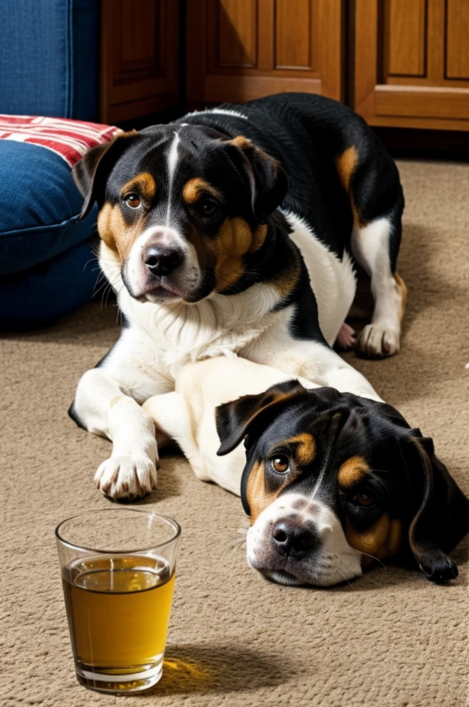 a drunk dog
