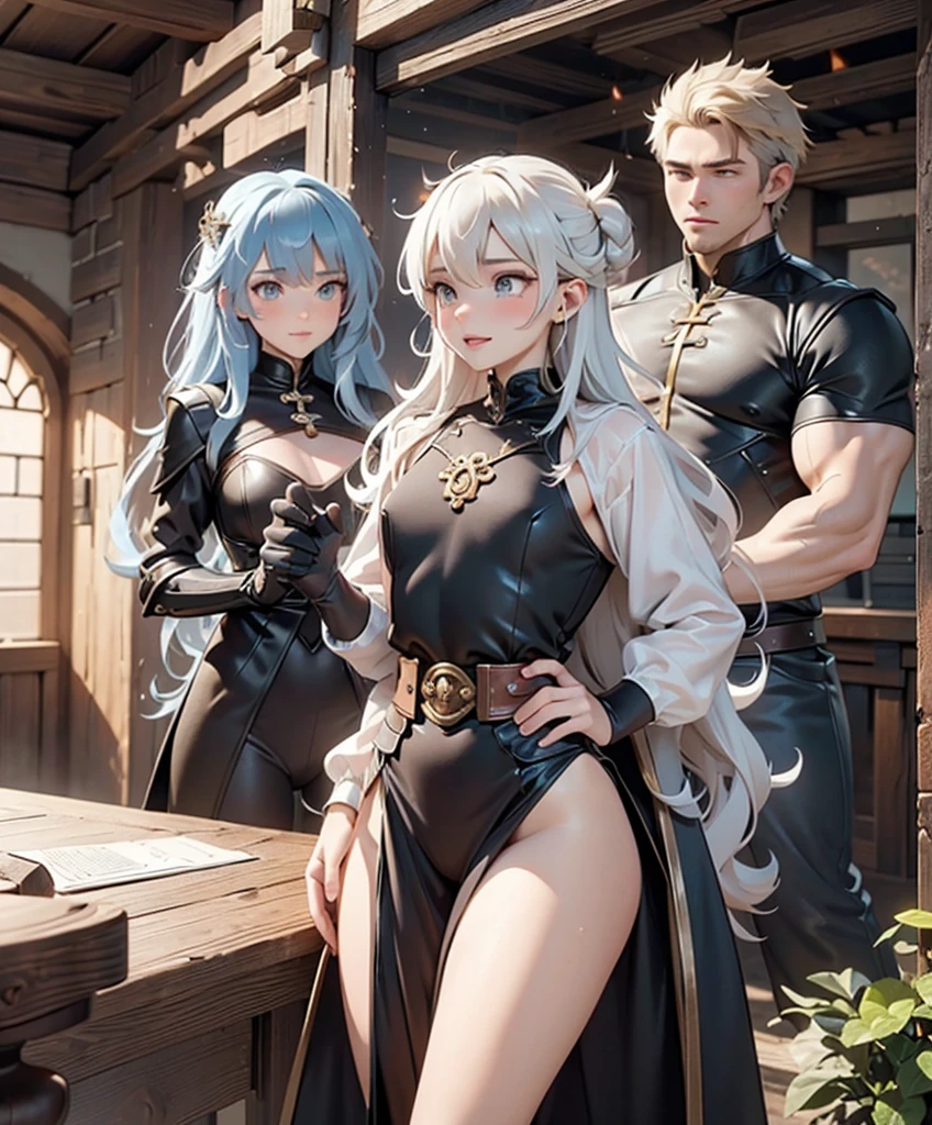 (((Luxurious white hair and sexy smirk.))) (((18 years old.))) (((18yo.))) (((Cute smirk.))) (((Single character image.))) (((1boy))) (((Looks like beefcake male fantasy character.))) (((Looks like Chris Hemsworth.))) (((Dressed in medieval fantasy attire.))) Sexy, mussed hair.  Looks like a sexy male twink porn star. (((Very appealing, sexy physique.)))  (((Male fantasy character in a grim fantasy setting.))) Looks like a fun-loving and heroic male adventurer for Dungeons & Dragons. Looks like a very attractive male adventurer for a high fantasy setting. Looks like a hot boyfriend. Looks like a handsome and rugged male adventurer for Dungeons & Dragons. Looks like a handsome male for a medieval fantasy setting. Looks like a Dungeons & Dragons adventurer, very cool and masculine hair style, black clothing, handsome, charming smile, adventurer, athletic build, excellent physique, confident, gorgeous face, gorgeous body, detailed and intricate, fantasy setting,fantasy art, dungeons & dragons, fantasy adventurer, fantasy NPC, attractive male in his mid 20's, ultra detailed, epic masterpiece, ultra detailed, intricate details, digital art, unreal engine, 8k, ultra HD, centered image award winning, fantasy art concept, digital art, centered image, flirting with viewer, best quality:1.0,hyperealistic:1.0,photorealistic:1.0,madly detailed CG unity 8k wallpaper:1.0,masterpiece:1.3,madly detailed photo:1.2, hyper-realistic lifelike texture:1.4, picture-perfect:1.0,8k, HQ,best quality:1.0, 

 best quality:1.0,hyperealistic:1.0,photorealistic:1.0,madly detailed CG unity 8k wallpaper:1.0,masterpiece:1.3,madly detailed photo:1.2, hyper-realistic lifelike texture:1.4, picture-perfect:1.0,8k, HQ,best quality:1.0,


